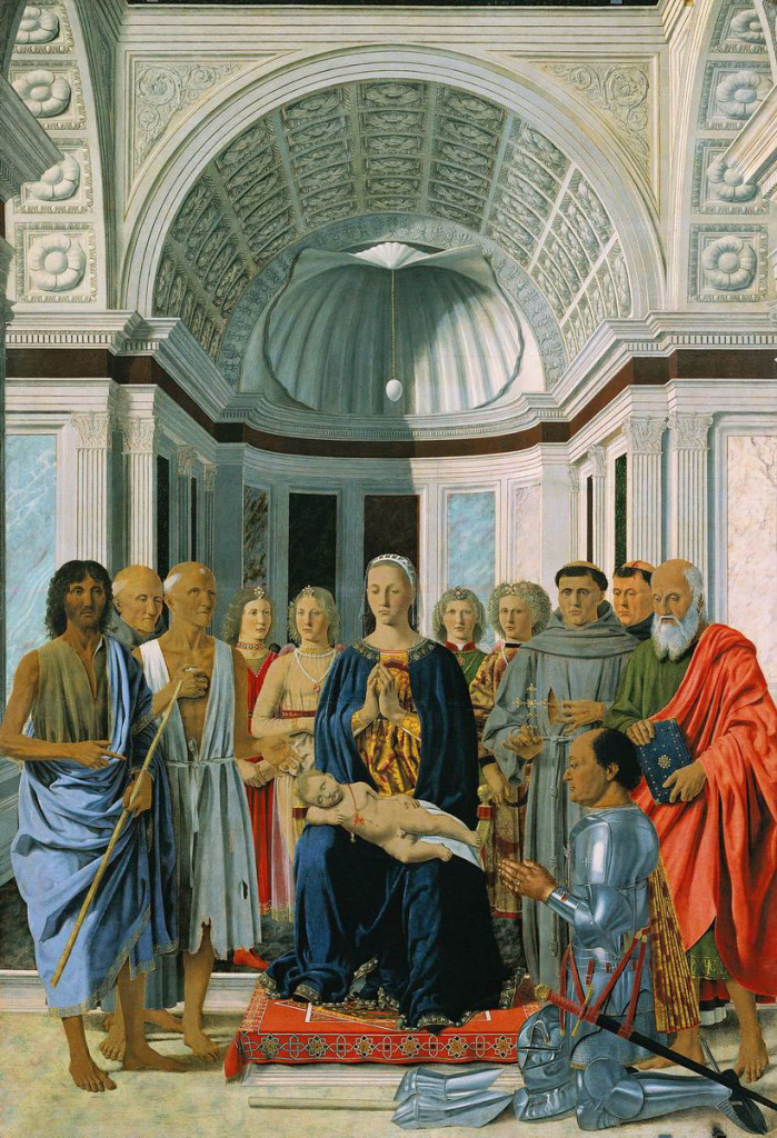 Piero della Francesca: Sacra Conversazione, all'Accademia di Brera, Milano. 