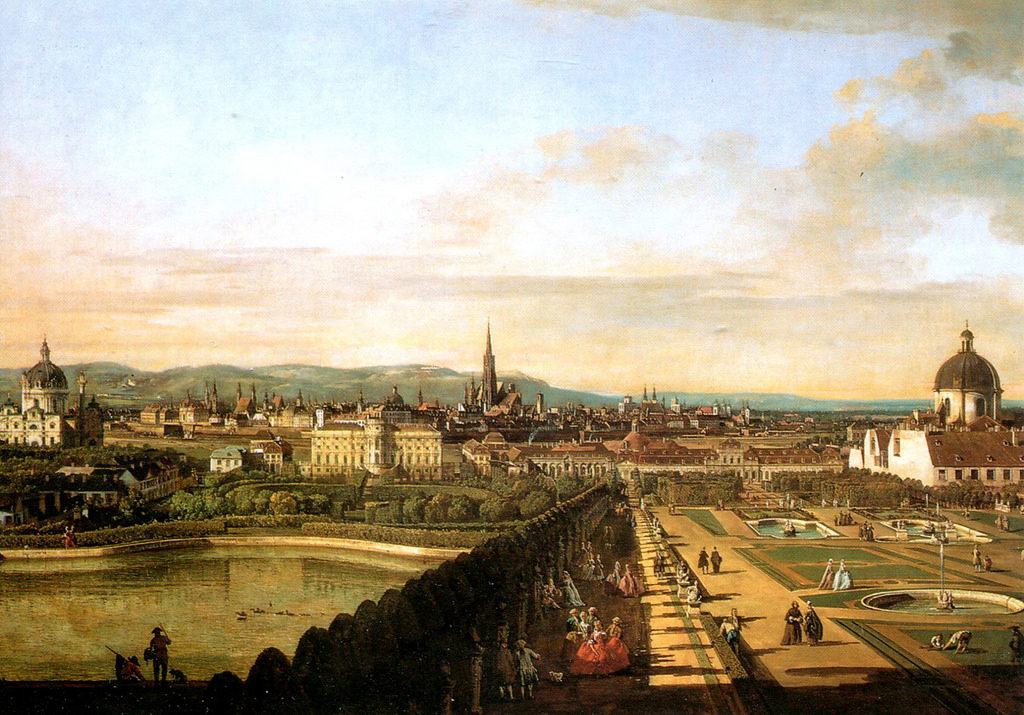 Bernardo Bellotto-Vienna dal Belvedere